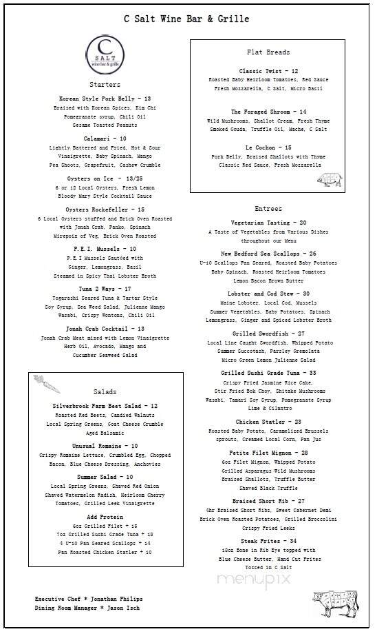 C Salt Wine Bar & Grille - Falmouth, MA menu_pic