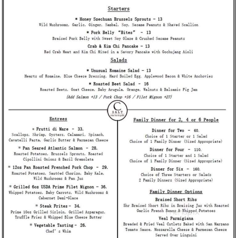 C Salt Wine Bar & Grille - Falmouth, MA menu_pic