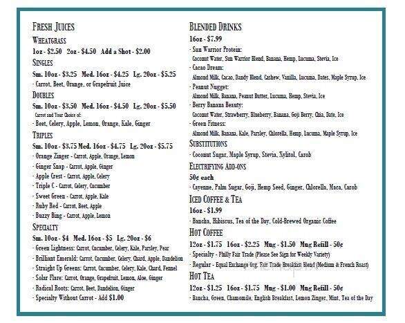 Essene Market & Cafe - Philadelphia, PA menu_pic