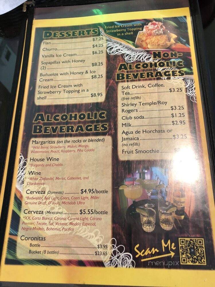 La Rosa Blanca - Folsom, CA menu_pic
