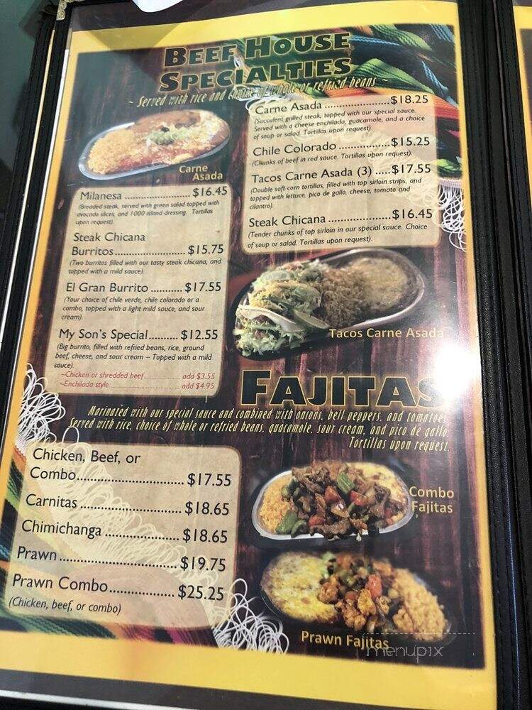 La Rosa Blanca - Folsom, CA menu_pic
