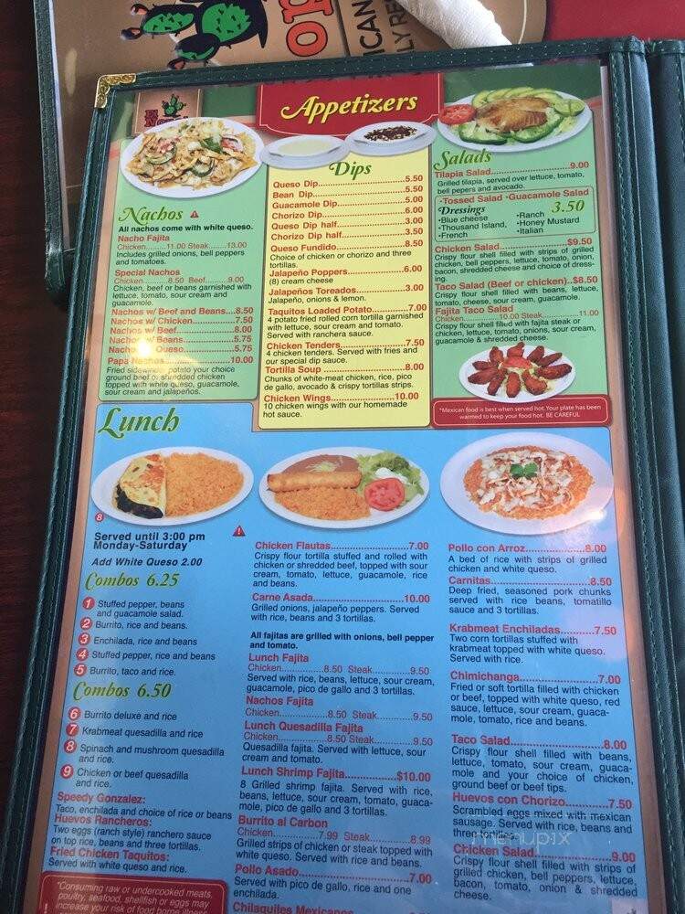 El Nopal - Corydon, IN menu_pic