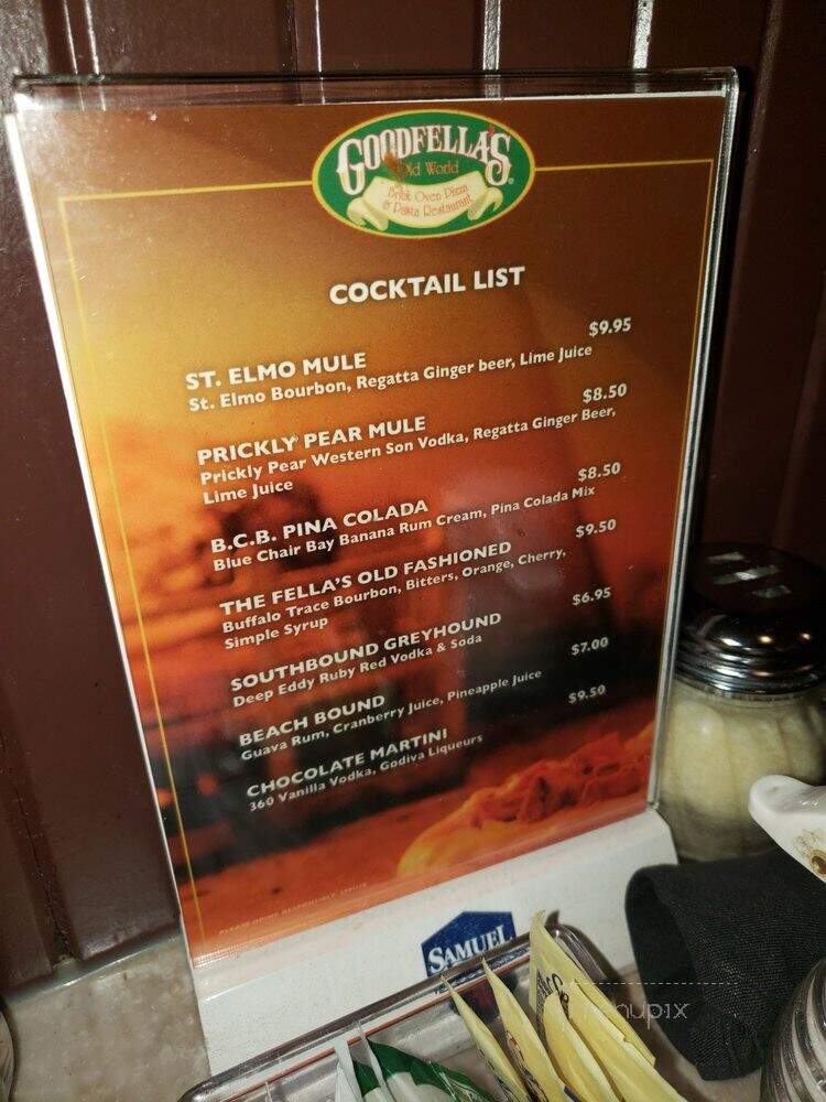Goodfella's Brick Oven Pizza - McCordsville, IN menu_pic