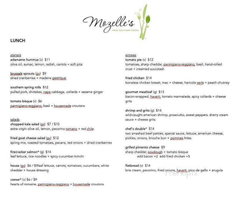 Mozelle's Fresh Southern Bistro - Winston Salem, NC