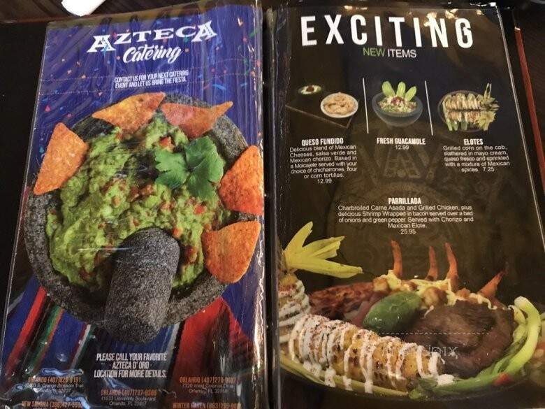 Azteca D'Oro - Winter Haven, FL menu_pic
