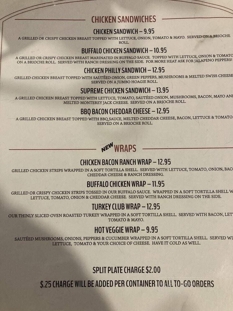 T Murtaugh's Pub & Eatery - Minocqua, WI menu_pic