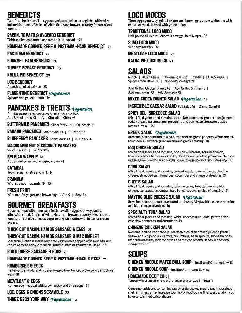 C J's New York Style Deli - Honolulu, HI menu_pic