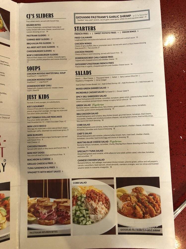 C J's New York Style Deli - Honolulu, HI menu_pic