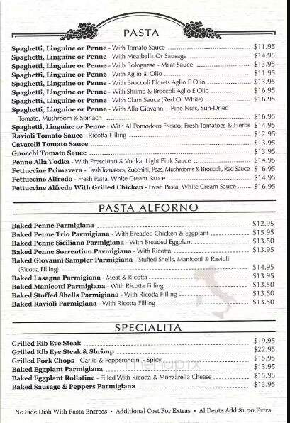 Giovanni's - Palm Beach Gardens, FL menu_pic