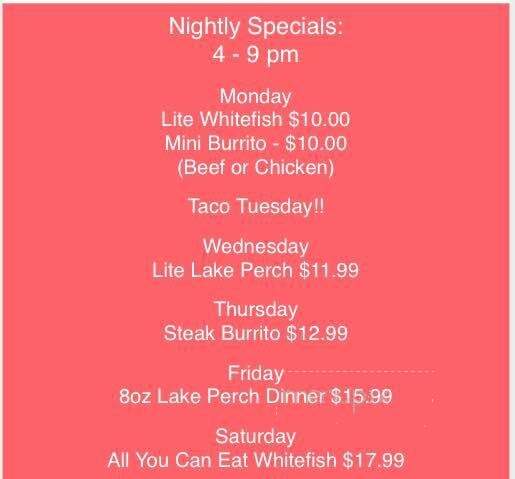 James Street Inn - Holland, MI menu_pic