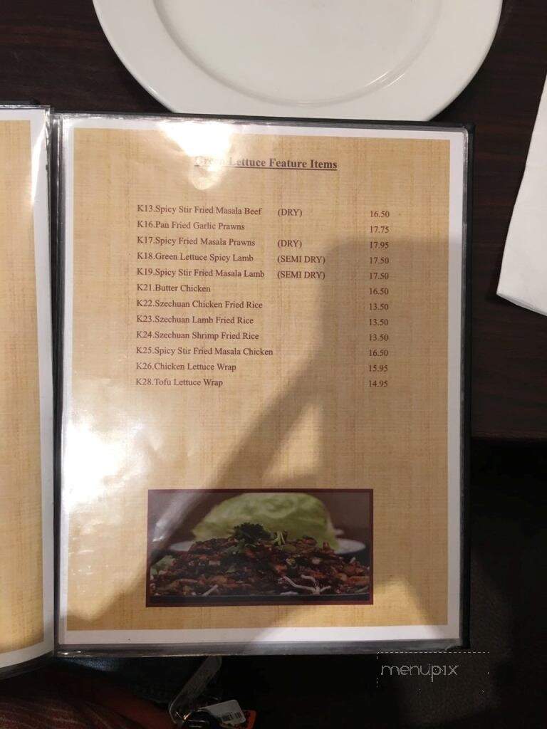 Green Lettuce Restaurant - Surrey, BC menu_pic