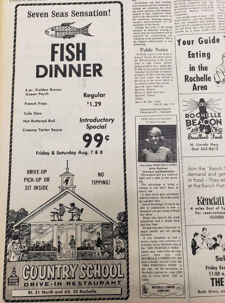Country School Restaurant - Rochelle, IL menu_pic