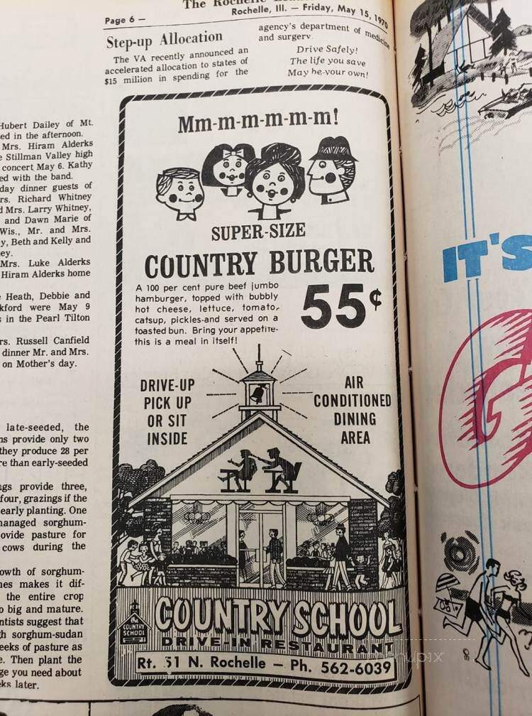 Country School Restaurant - Rochelle, IL menu_pic