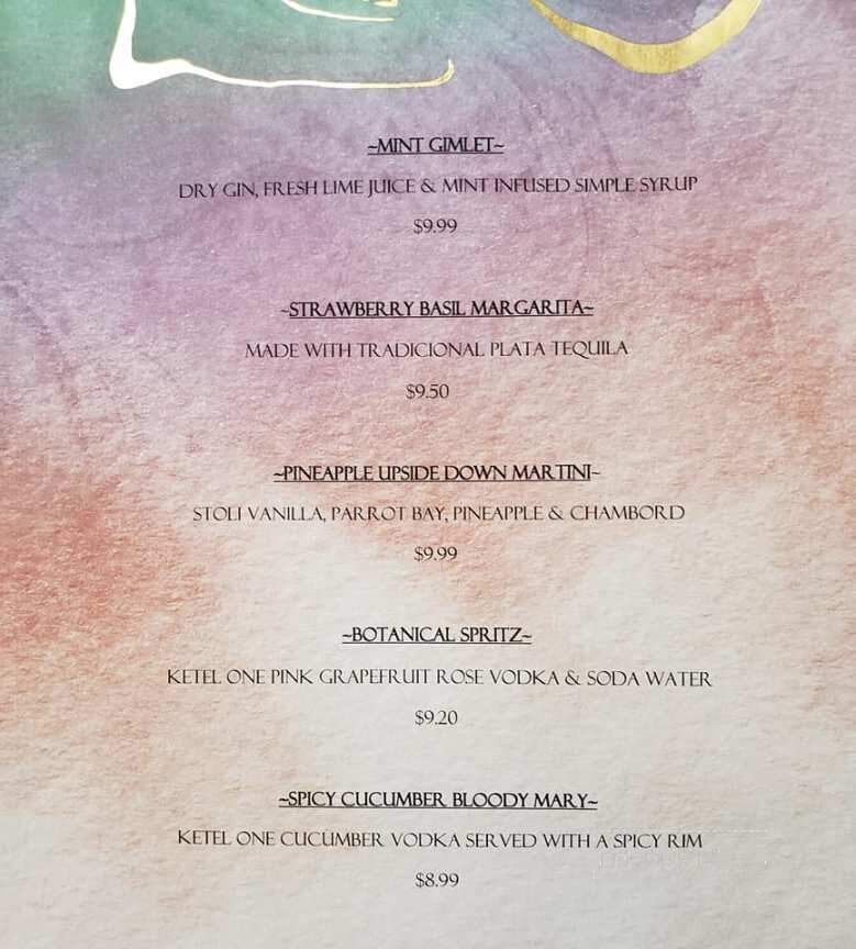 Grassfields Food & Spirits - Andover, MA menu_pic
