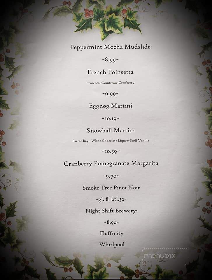 Grassfields Food & Spirits - Andover, MA menu_pic