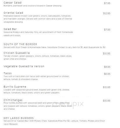 Key Largo Restaurant & Lounge - Slayton, MN menu_pic