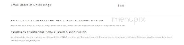 Key Largo Restaurant & Lounge - Slayton, MN menu_pic