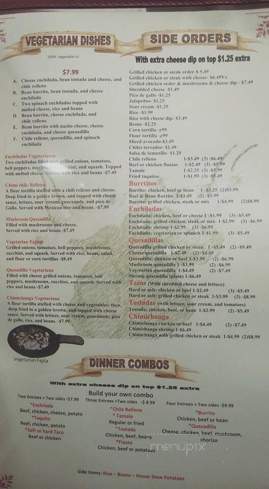 El Toro - Greenville, MS menu_pic