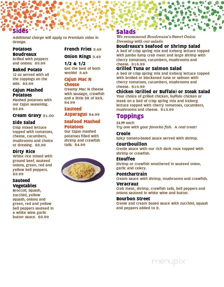 Boudreaux's Louisiana Seafood - Saint Joseph, MO menu_pic