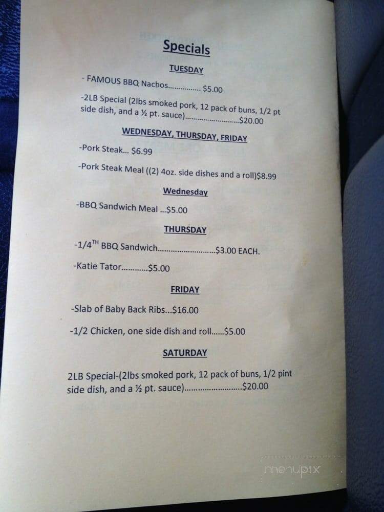 Mike & & Zach's Bbq To Go - Poplar Bluff, MO menu_pic