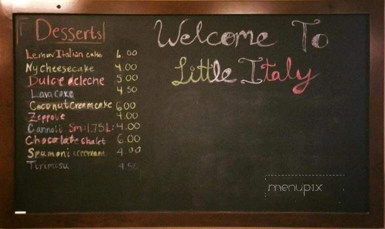 Little Italy Pizza & Italian - Burlington, NC menu_pic