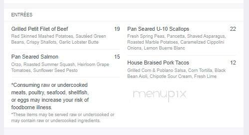 Childress Vineyards - Lexington, NC menu_pic