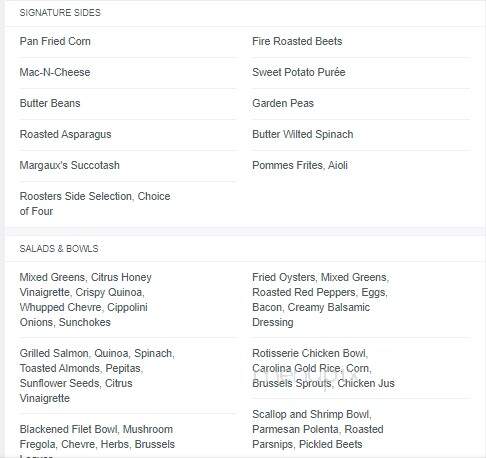 Noble's Grille - Winston Salem, NC menu_pic