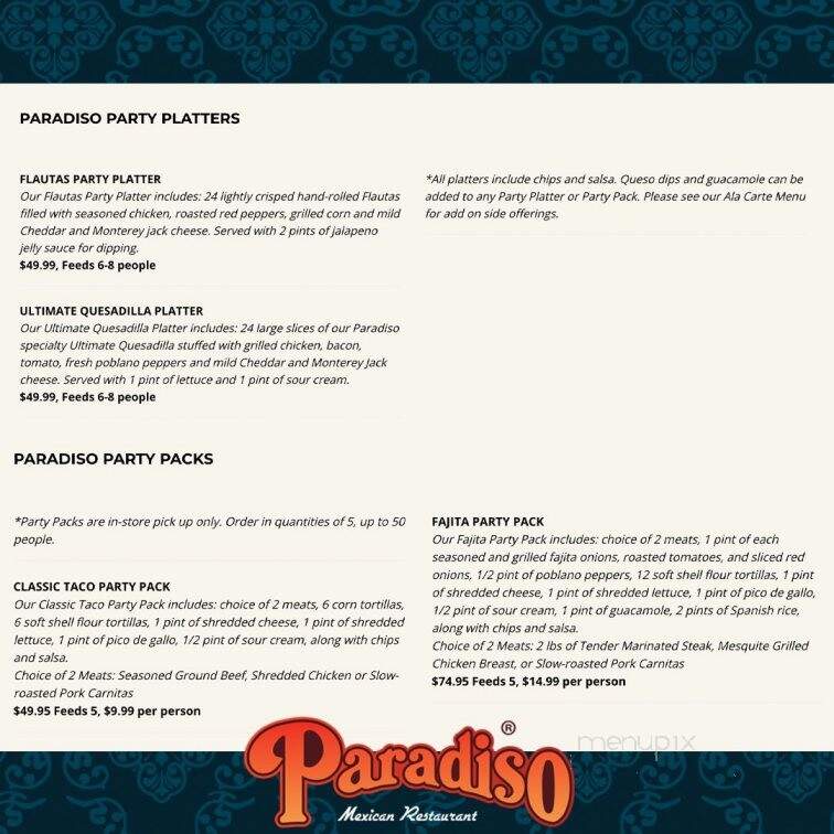 Paradiso Mexican Restaurant - Jamestown, ND