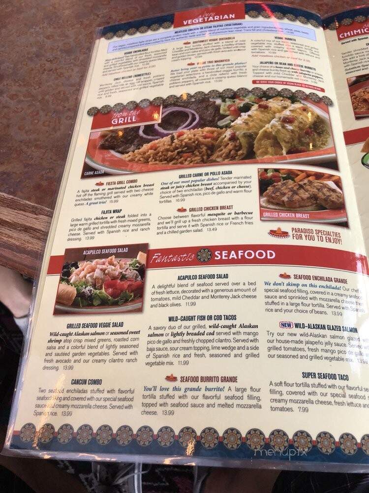 Paradiso Mexican Restaurant - Fargo, ND menu_pic