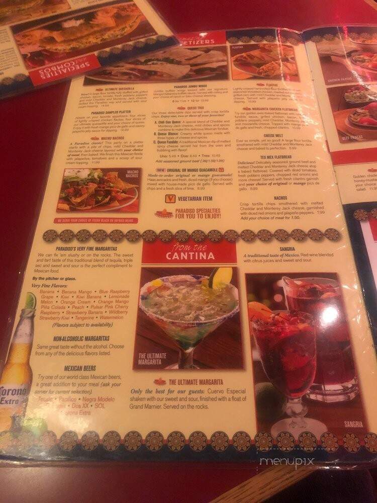 Paradiso Mexican Restaurant - Fargo, ND menu_pic