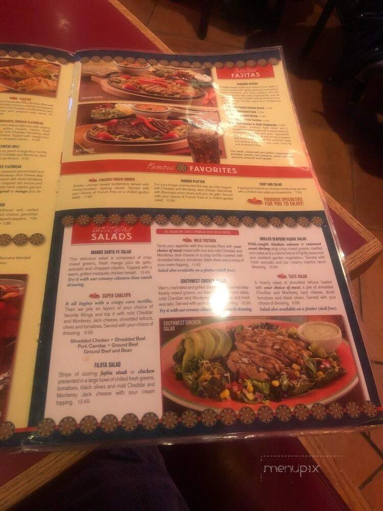 Paradiso Mexican Restaurant - Fargo, ND menu_pic