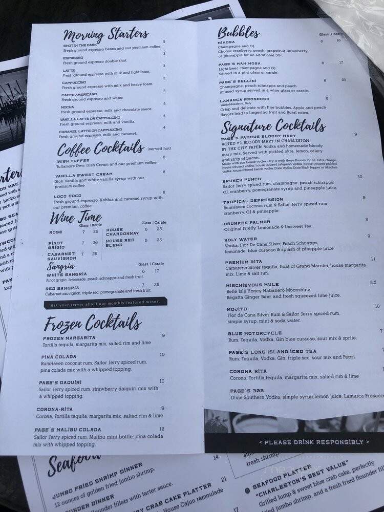 Okra Grill - Mount Pleasant, SC menu_pic
