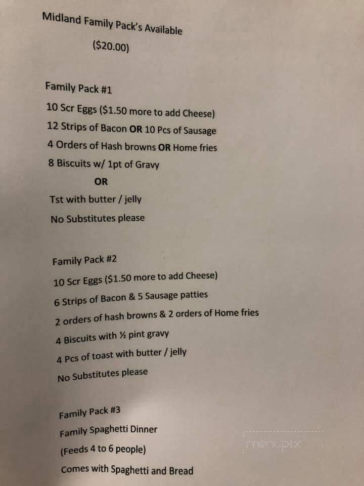 Midland Restaurant - Alcoa, TN menu_pic