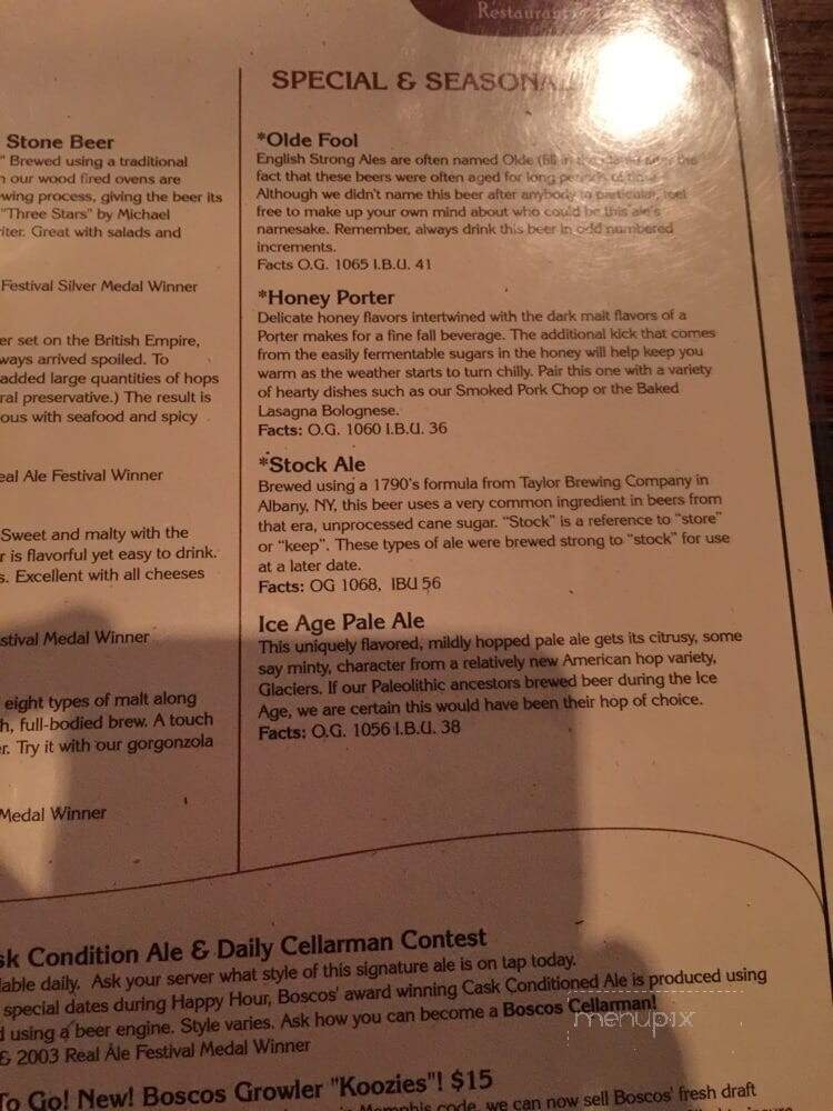Bosco's Squared - Memphis, TN menu_pic