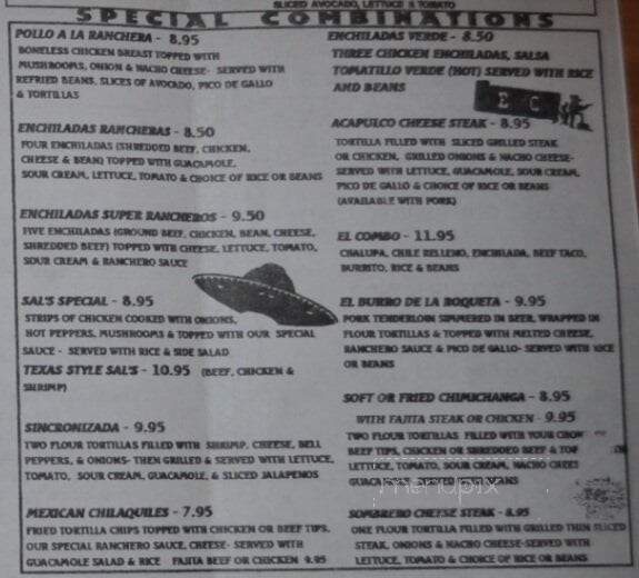 El Sombrero - Longview, TX menu_pic