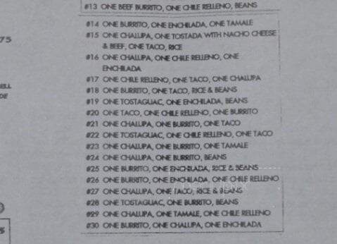 El Sombrero - Longview, TX menu_pic