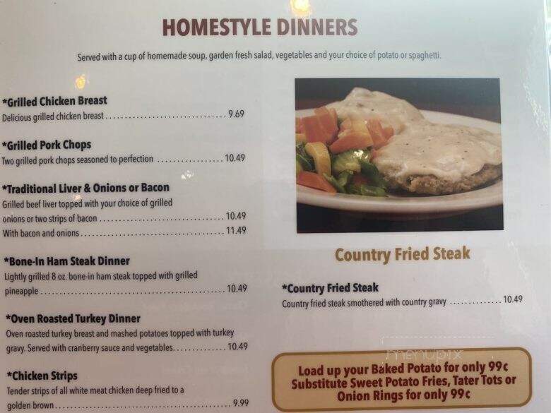 Jim's Family Restaurant - Sandy, UT menu_pic