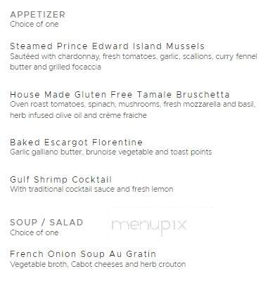 Castle Restaurant - Cavendish, VT menu_pic
