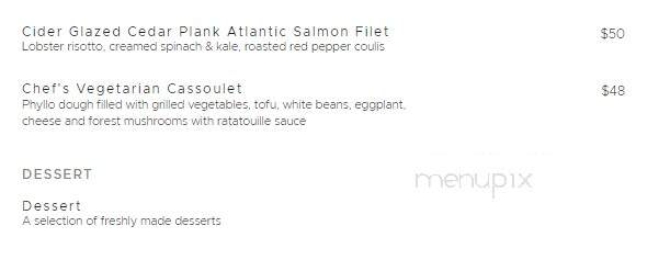 Castle Restaurant - Cavendish, VT menu_pic