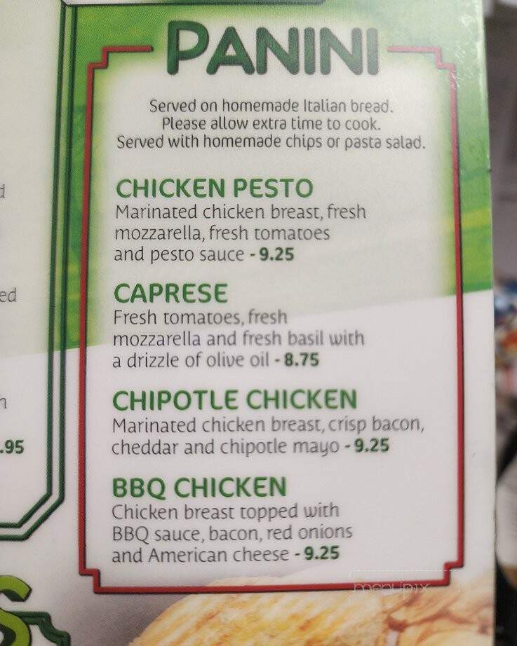 Vinny's Italian Grill - Midlothian, VA menu_pic
