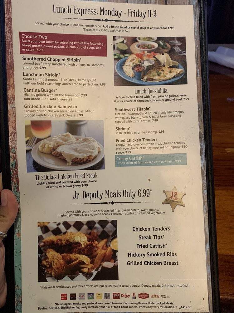 Santa Fe Restaurant - Fort Payne, AL menu_pic