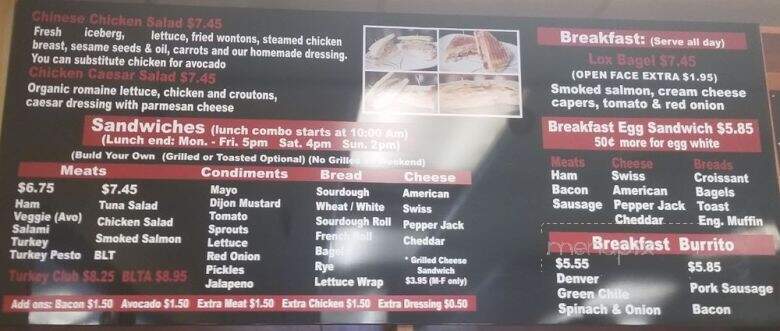 Rrags Caffe - Benicia, CA menu_pic