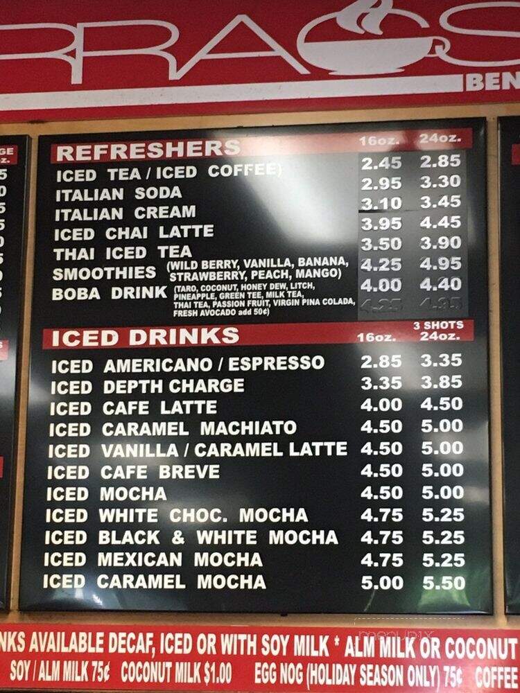 Rrags Caffe - Benicia, CA menu_pic