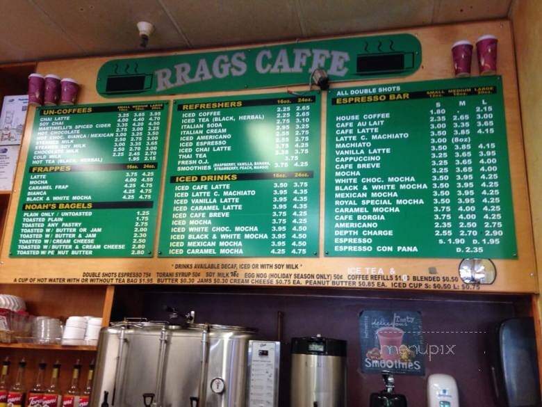 Rrags Caffe - Benicia, CA menu_pic