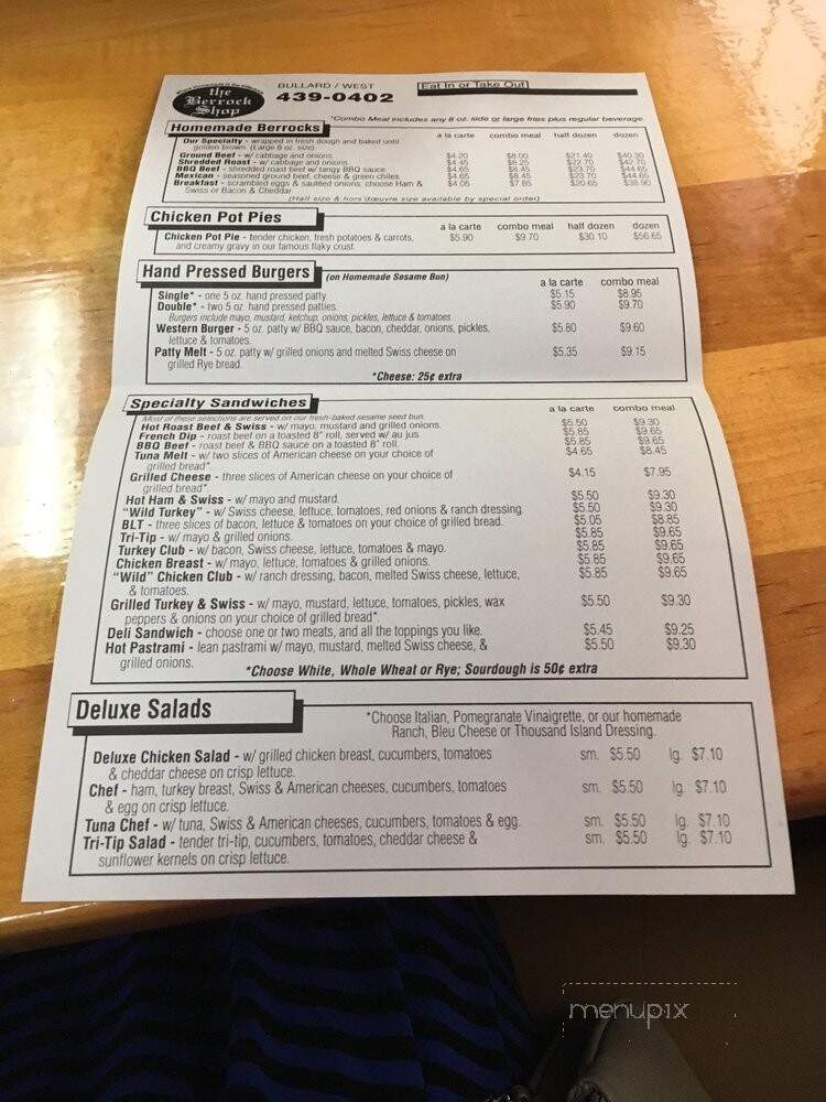 Berrock Shop - Fresno, CA menu_pic