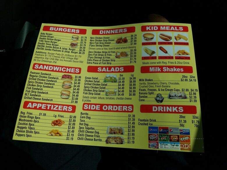 Elmer's Drive-In - Delano, CA menu_pic