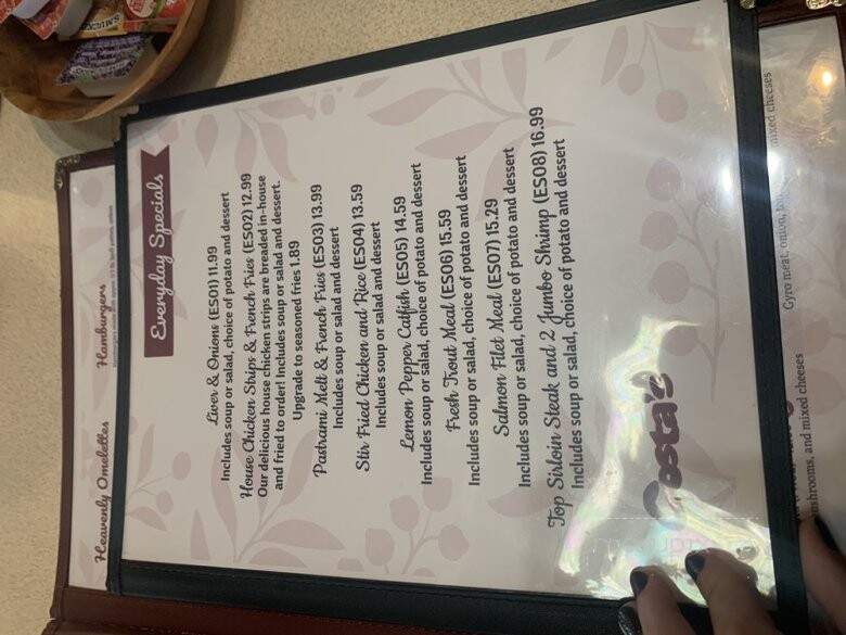 Costa's Family Restaurant - Covina, CA menu_pic
