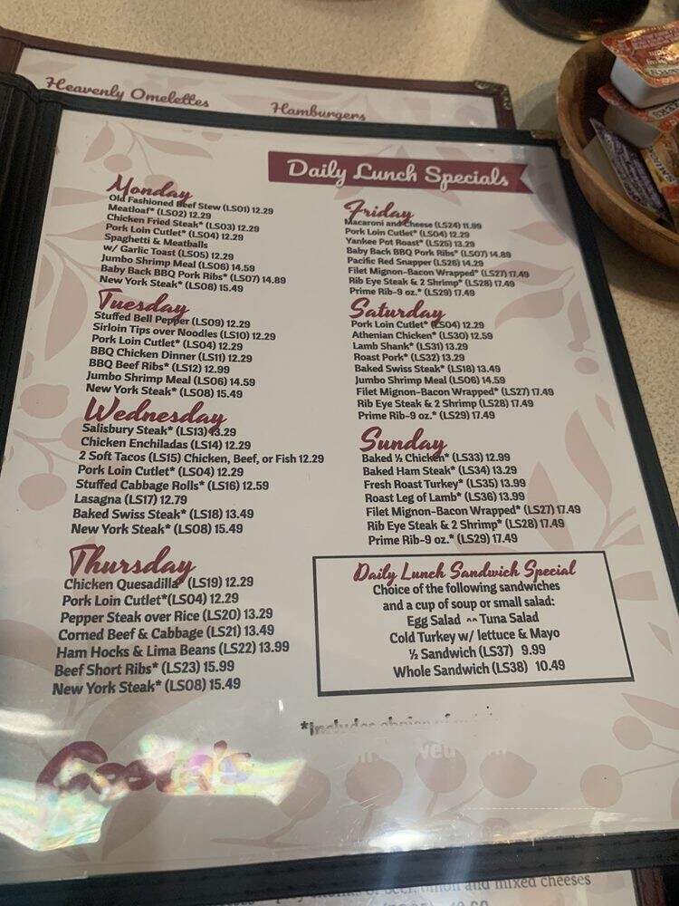 Costa's Family Restaurant - Covina, CA menu_pic