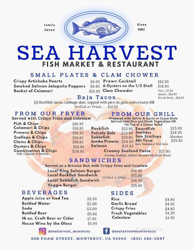 Sea Harvest Fish Market - Monterey, CA