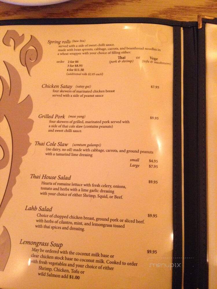 Viraporn's Thai Cafe - Fort Bragg, CA menu_pic